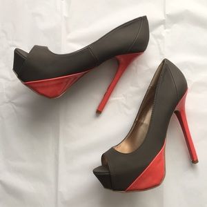 Qupid Open toe high heels